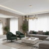 Lampa wisząca CANDELA-6 - 6-ramienna oprawa sufitowa złota 70 cm DN1505-6 gold Step into Design