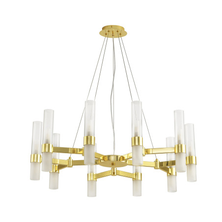Lampa wisząca CANDELA-10 - 10-ramienna oprawa sufitowa DN1505-10 gold Step into Design
