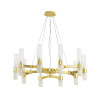 Lampa wisząca CANDELA-10 - 10-ramienna oprawa sufitowa DN1505-10 gold Step into Design