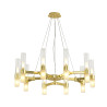 Lampa wisząca CANDELA-10 - 10-ramienna oprawa sufitowa DN1505-10 gold Step into Design