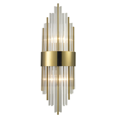 Lampa ścienna DRACO-S kryształowa złota 45 cm - styl glamour ST-88003W-S gold Step into Design
