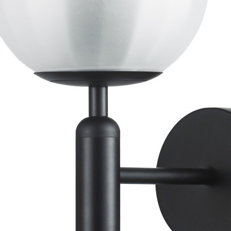Lampa ścienna PALLA czarna 15 cm F070 black Step into Design