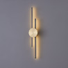 Lampa ścienna LED CENTRO czarny i mosiądz 64 cm - elegancki kinkiet ST-B3327-S Step into Design