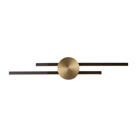 Lampa ścienna LED CENTRO czarny i mosiądz 64 cm - elegancki kinkiet ST-B3327-S Step into Design