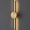 Lampa ścienna LED CENTRO czarny i mosiądz 64 cm - elegancki kinkiet ST-B3327-S Step into Design