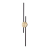Lampa ścienna LED CENTRO czarny i mosiądz 92 cm - elegancki kinkiet ST-B3327-M Step into Design