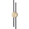 Lampa ścienna LED CENTRO czarny i mosiądz 92 cm - elegancki kinkiet ST-B3327-M Step into Design