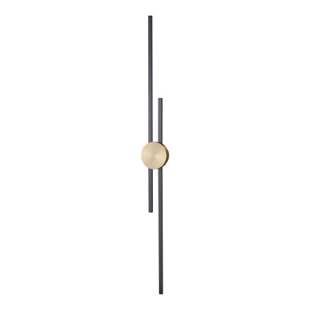 Lampa ścienna LED CENTRO czarny i mosiądz 122 cm - elegancki kinkiet ST-B3327-L Step into Design