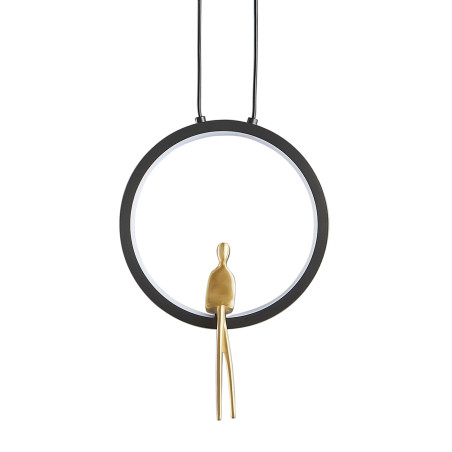 Lampa wisząca AMICI led czarno złota 27 cm ST-D7774 black Step into Design