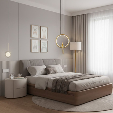 Lampa wisząca AMICI led złota 27 cm ST-D7774 gold Step into Design