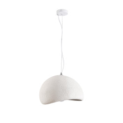 Lampa wisząca STONE biała 40 cm DN426-400 Step into Design
