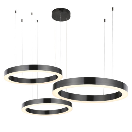 Lampa wisząca CIRCLE 60+80+100 LED TYTAN na 1 podsufitce ST-8848-60+80+100 black Step into Design