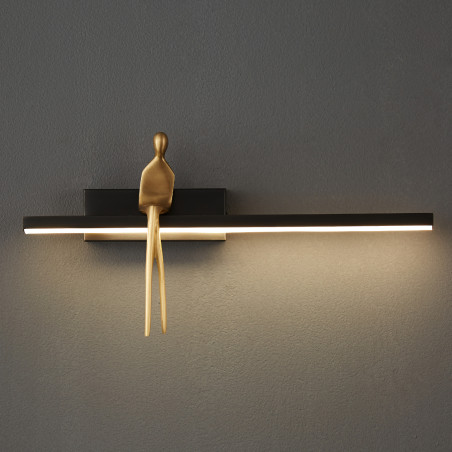 Lampa ścienna led AMICI czarna 31 cm ST-B3578 black Step into Design