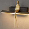 Lampa ścienna led AMICI czarna 31 cm ST-B3578 black Step into Design