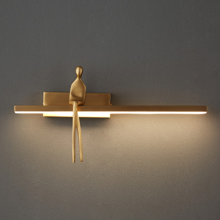 Lampa ścienna led AMICI złota 31 cm ST-B3578 gold Step into Design