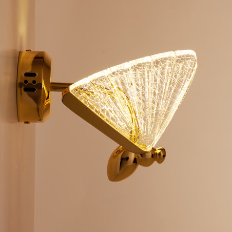 Lampa ścienna BEE LED złota 18 cm ST-W0612-1S Step into Design