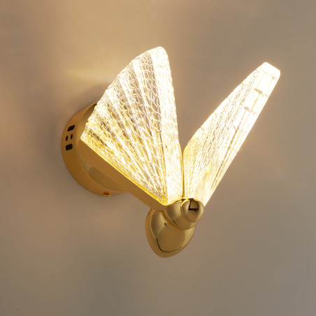 Lampa ścienna BEE LED złota 18 cm ST-W0612-1S Step into Design