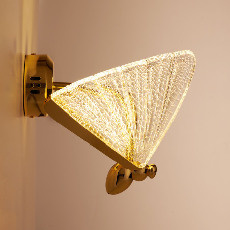 Lampa ścienna BEE LED złota 22 cm ST-W0612-1B Step into Design