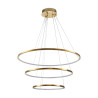 Lampa wisząca CIRCLE SLIM 40+60+80 LED złoty 40 cm + 60 cm + 80 cm ST-10112P-3 Step into Design