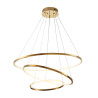 Lampa wisząca CIRCLE SLIM 40+60+80 LED złoty 40 cm + 60 cm + 80 cm ST-10112P-3 Step into Design
