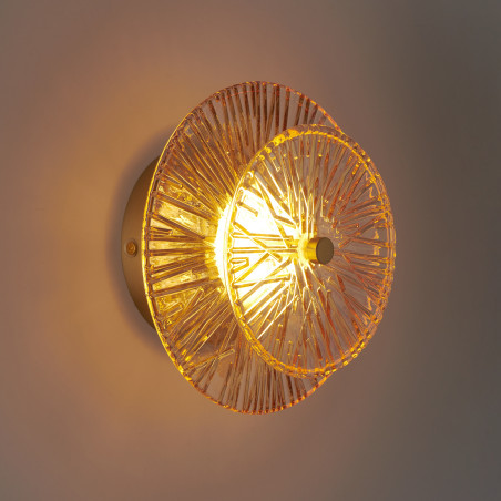 Lampa ścienna LUXIO LED bursztynowa 20 cm ST-3315-2 copper Step into Design