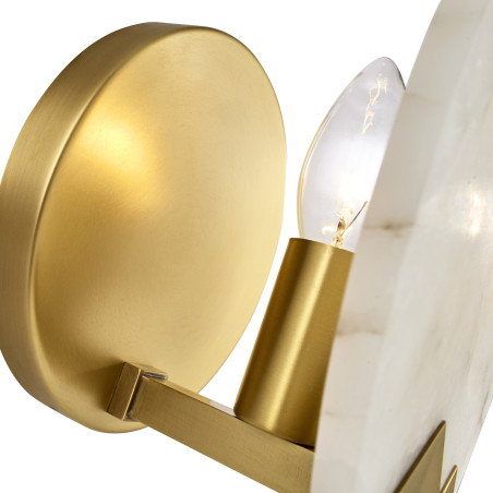 Lampa ścienna MARMO biały marmur i mosiądz 20cm ST-3961 Step into Design