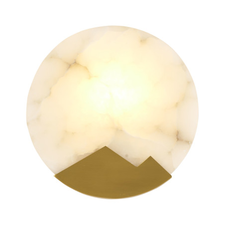 Lampa ścienna MARMO biały marmur i mosiądz 20cm ST-3961 Step into Design