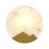 Lampa ścienna MARMO biały marmur i mosiądz 20cm ST-3961 Step into Design
