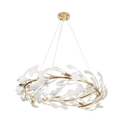 Lampa wisząca BOTANIKA złoto biała 80 cm XY080P-80 Step into Design