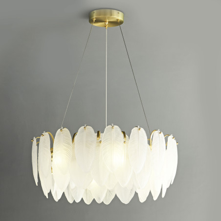 Lampa wisząca PIUMA biała 60 cm ST-6289-6 Step into Design