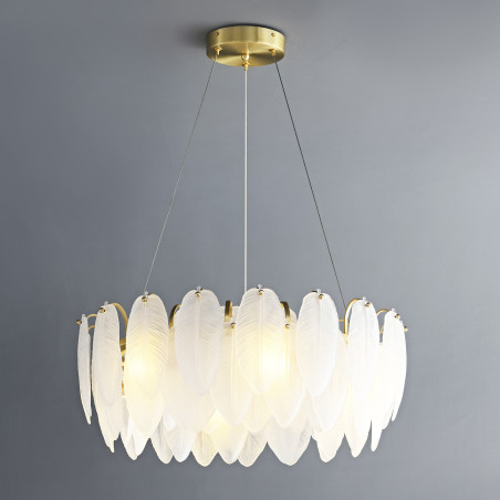 Lampa wisząca PIUMA biała 60 cm ST-6289-6 Step into Design