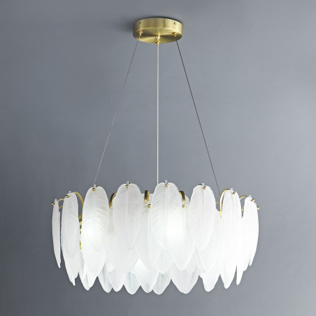 Lampa wisząca PIUMA biała 60 cm ST-6289-6 Step into Design