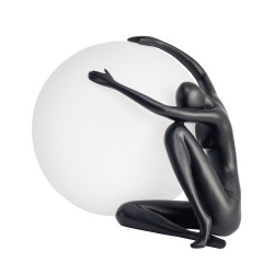 Lampa stołowa WOMAN-1 czarna 47 cm ST-6020-A black Step into Design