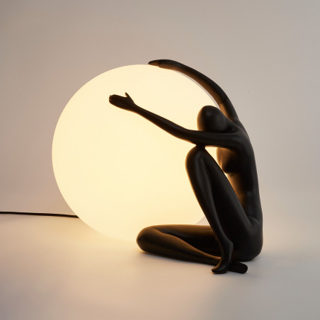 Lampa stołowa WOMAN-1 czarna 47 cm ST-6020-A black Step into Design