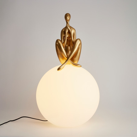 Lampa stołowa WOMAN-3 złota 35 cm ST-6022-C gold Step into Design