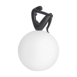 Lampa stołowa WOMAN-2 czarna 35 cm ST-6020-B black Step into Design