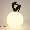 Lampa stołowa WOMAN-2 czarna 35 cm ST-6020-B black Step into Design