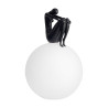 Lampa stołowa WOMAN-2 czarna 35 cm ST-6020-B black Step into Design