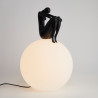 Lampa stołowa WOMAN-2 czarna 35 cm ST-6020-B black Step into Design