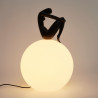 Lampa stołowa WOMAN-2 czarna 35 cm ST-6020-B black Step into Design