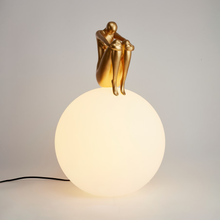 Lampa stołowa WOMAN-2 złota 35 cm ST-6022-B gold Step into Design