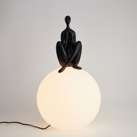 Lampa stołowa WOMAN-3 czarna 35 cm ST-6020-C black Step into Design