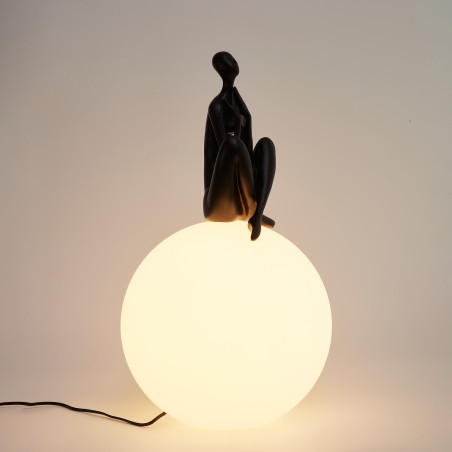 Lampa stołowa WOMAN-3 czarna 35 cm ST-6020-C black Step into Design