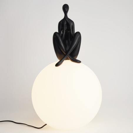 Lampa stołowa WOMAN-3 czarna 35 cm ST-6020-C black Step into Design