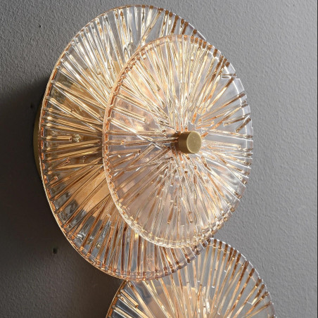Lampa ścienna LUXIO-4 LED bursztynowa 32 cm ST-3315-4 copper Step into Design