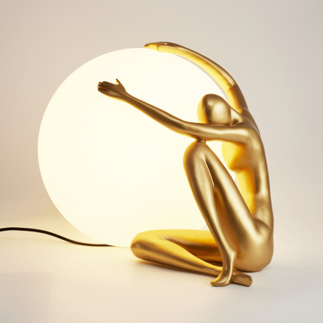 Lampa stołowa WOMAN-1 złota 47 cm ST-6022-A gold Step into Design
