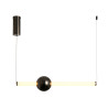 Lampa wisząca O-LINE LED 63 cm czarna ST-1688S-BK Step into Design