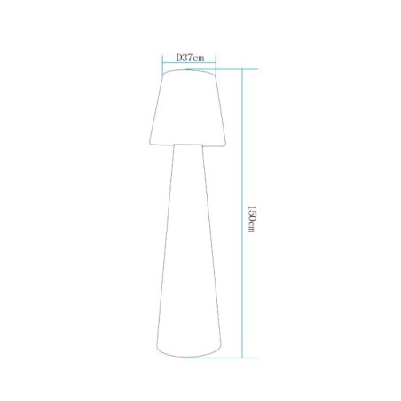 Lampa ogrodowa stojąca GARDENA L LED RGBW 16 kolorów 150 cm ES-DC006 Step into Design