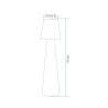 Lampa ogrodowa stojąca GARDENA XL LED RGBW 16 kolorów 180 cm ES-DC007 Step into Design