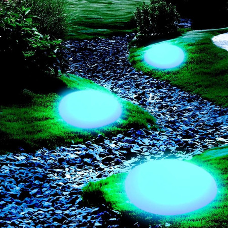 Lampa ogrodowa kamień PEBBLE L LED RGBW 16 kolorów 40 cm ES-ST005 Step into Design